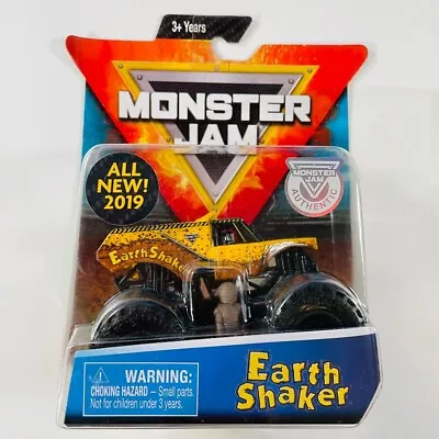Spin Master All New 2019 Monster Jam Truck Earth Shaker Race 'Em All 1/64 NEW • $9.71