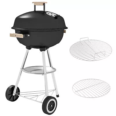 Outsunny Portable Round Kettle Charcoal Grill BBQ Outdoor Heat Control Party • £39.99