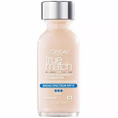 L'Oreal True Match Super-Blendable Cool Liquid Foundation #C1 Alabaster *EXPIRED • $7.99