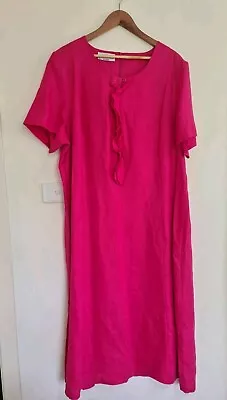 The Clothing Company Size 24 Linen Pink Dress • $25