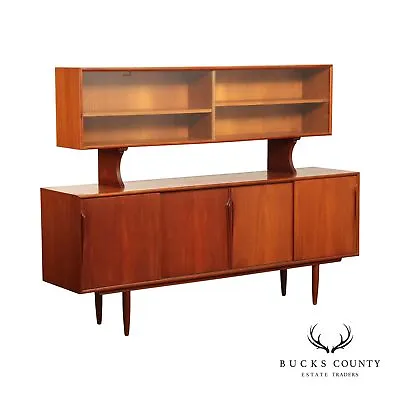 Danish Modern Teak Sideboard Cabinet • $3795