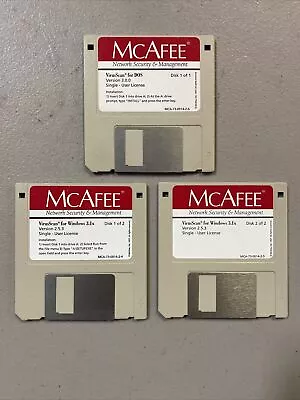 Lot Of McAfee Network Security & Management Software DOS/Windows 3.1x • $9.99
