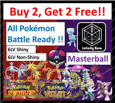 ANY POKEMON 6IV ✨ SHINY ✨ Battle Ready ✨Pokemon Scarlet & Violet 🚀Fast Trade🚀- • $1.60