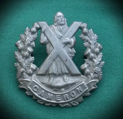 The Cameron Highlanders - 100% Genuine British Army Military Cap Badge • £14.99