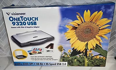 NEW Visioneer One Touch 9320 USB Flatbed Scanner W/ Slide & Negative Adapter • $64.95