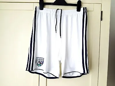 West Brom Home Shorts 2017. Large Adults. Official Adidas. White WBA Bromwich L • £9.99