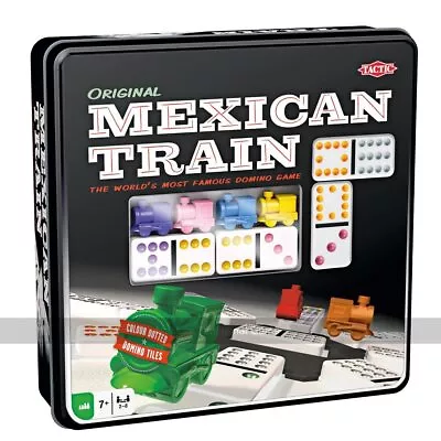 Tactic Mexican Train Dominoes In Tin (UK) • £36.99