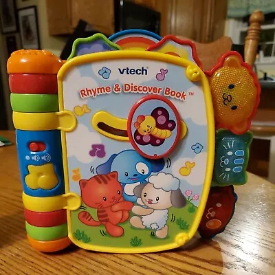 $8.88 • Buy Vtech Rhyme & Interactive Discover Book For Infants And Toddlers Preowned
