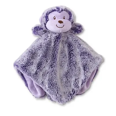 Monkey Security Blanket Animal Baby Gift Purple Girls Shower Soft B16 MP • $27.99