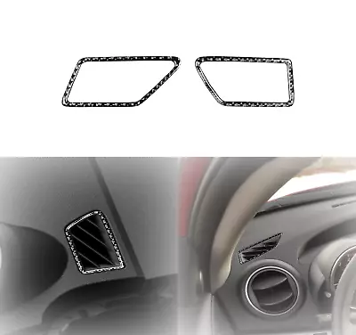 Real Carbon Fiber Inter Air Condition Demisting Side Vent Dash Trim For Mazda 3 • $13.11