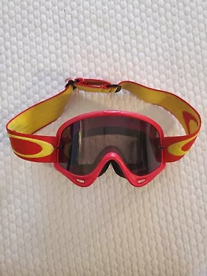 Oakley O Frame MX Goggles Red/Yellow • $20
