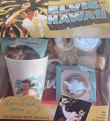 Elvis Presley In  Hawaii Mug Plate Ornament Gift Set ( New) 2022 • $35