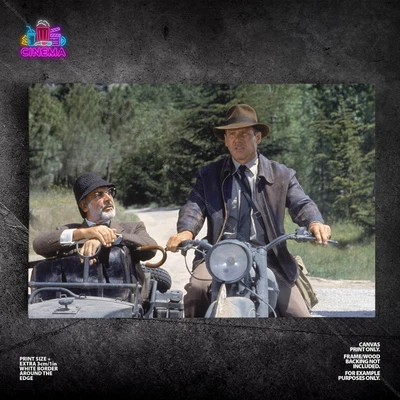 $54.95 • Buy Indiana Jones Last Crusade Poster Canvas Harrison Ford Movie Still Wall Print 