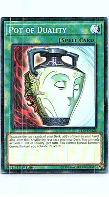 Pot Of Duality LEDD-ENA26 Yu-Gi-Oh! Light Play 1st Edition • $0.99