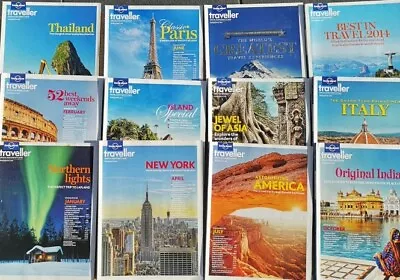 12 X Lonely Planet Magazine 2013 (40th Anniv) - Discontinued - Superb Condition • £10