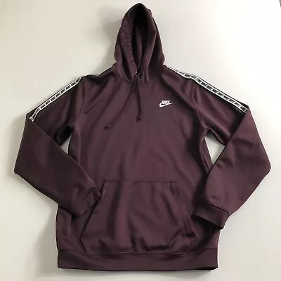 Nike Maroon Hoodie Pull Over Graphic Logo￼Men’s Size Medium Active Athletic Gym￼ • $20.99