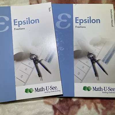 Math U See Epsilon Instruction Manual And Tests • $45