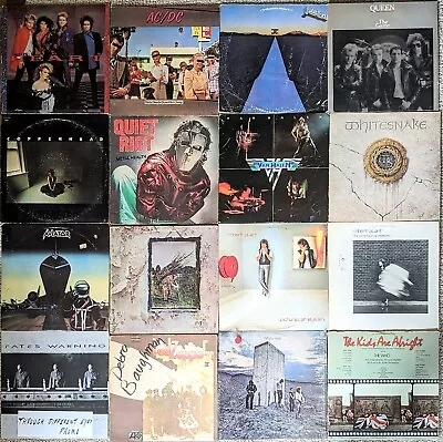 Lot Of 28 * 16 Vinyl LPs  12 CDs * 70's 80's Judas Priest Queen Styx Plant Who • $40