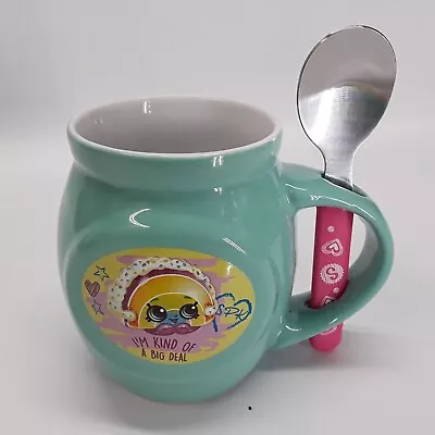 Shopkins Tea/Coffee Mug 16oz Rainbow Bite   I'm Kind Of A Big Deal  W/Spoon 2017 • $10
