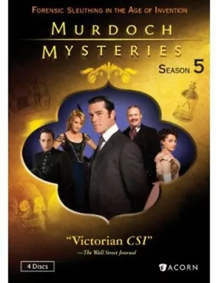 Murdoch Mysteries: Season 5 (DVD 2012) NEW Sealed Detective Crime Drama • $19.49