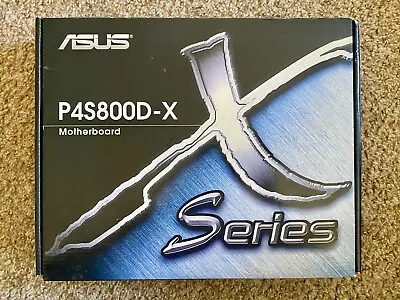 ASUS X-Series P4S800D-X Socket 478 Motherboard In Box W/Cables CD Docs Etc. • $68.79
