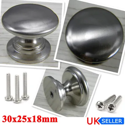 Polished Chrome Door Knobs Cupboard Drawer Knob Furniture Handle Kitchen Cabinet • £9.98