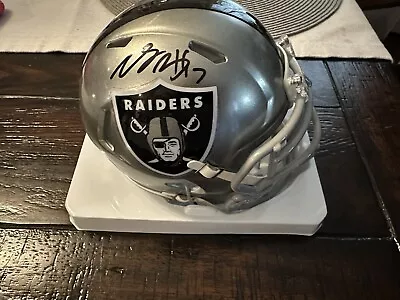 Davante Adams Signed Autographed Las Vegas Raiders Flash Mini Helmet Beckett • $168.15