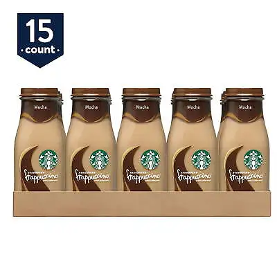 Starbucks Frappuccino Mocha Iced Coffee 9.5 Oz 15 Pack Bottles Arabica Coffee • $28.81