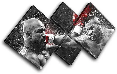 Mike Tyson Boxing Grunge Sports MULTI CANVAS WALL ART Picture Print • $119.99