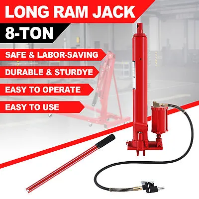 8 Ton Long Ram Hydraulic Air Jack Engine Lifting Cherry Picker • $79.79