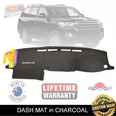 Dash Mat To Suit Landcruiser 200 Series FACELIFT 09/2015-2021 Sahara DM1421 CHAR • $89.95