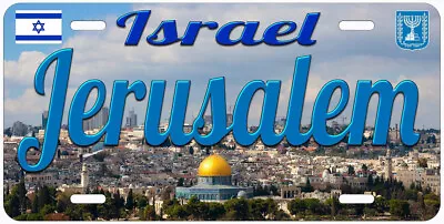 Jerusalem Israel Aluminum Novelty Car License Plate • $17.89