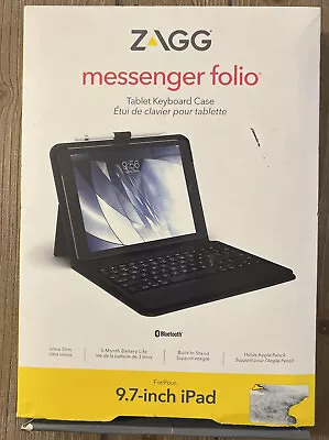 Zagg Messenger Folio Tablet Keyboard Case For 9.7in IPad (PREOWNED) Parts Only • $15.99