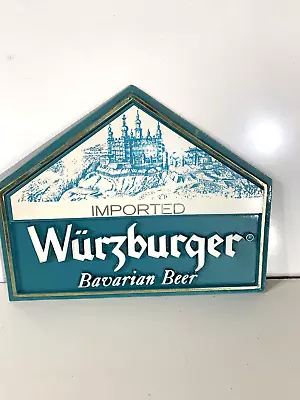 Wurzburger  Bavarian  Beer  Sign  - Made In ENGLAND 9 X7  • $10