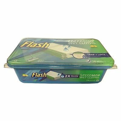 £11.99 • Buy Flash Speedmop Refill Replacement Wet Mop Heads Lemon 24 Pack Wipes