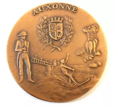 Collectable FRANCE City D' Auxonne 'Napoleon' BRONZE Medal - H55 • £9.99