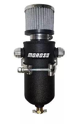 MOROSO Remote Breather Tank - W/2 - 12an Fitting AOS / Catch Can / Crank Vent • $152.48