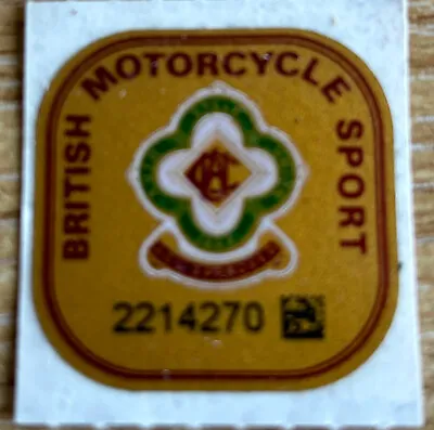 Genuine ACU Gold Sticker 2024 Replacement For Motorcycle Helmet Track Approved • £7.50