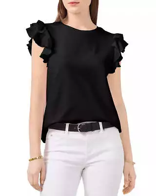 VINCE CAMUTO Tiered Ruffle Sleeve Tee 4A 692 • $12.99