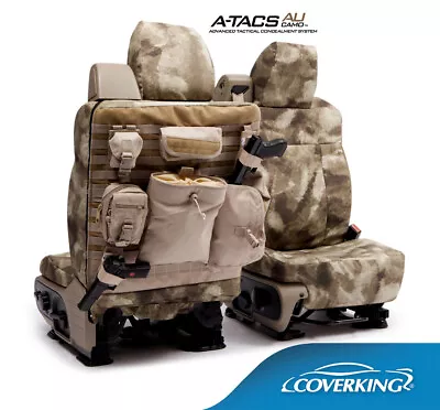 NEW Custom-Fit A-TACS AU Camo Tactical Seat Covers W/MOLLE Backing ARID URBAN • $399.99