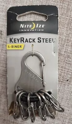 Nite Ize KeyRing KeyRack STEEL S-Biner • $9.99