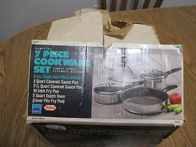 Rare Vintage Foley 7 Pc Cookware Set In Original Box Mirro  Item 1040-34 • $89.99