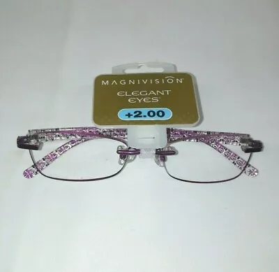 MAGNIVISION Elegant Eyes  DANIELLA  Reading Glasses Purple • $11.99