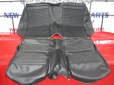 1967 Mustang Rear Seat  Mixed Bag  Black Standard Upholstery Bottoms  UP105 • $125