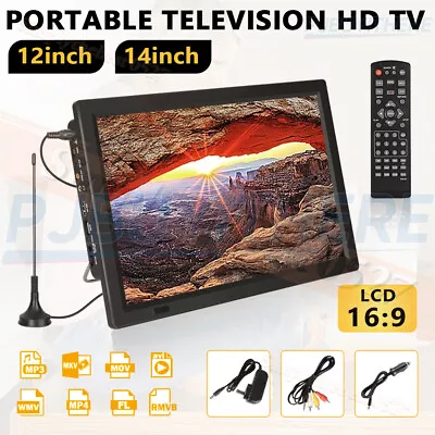 $110.95 • Buy 12  14  Digital Television Car Portable HD TV 1080P TFT LED DVB-T2 12V Player 