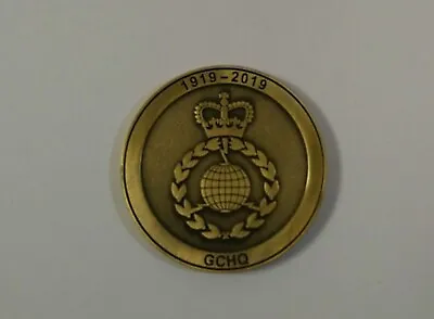 GCHQ Centenary Challenge Coin 2019 Commemoration VERY RARE • £1000