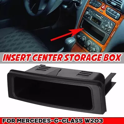 FOR 2001-2007 Mercedes Benz W203 C-Class Lower Center Console Storage Tray Black • $19.99