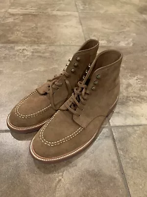 J CREW KENTON SUEDE PACER LACE UP ANKLE BOOTS BROWN MENS 11 No Box • $129.99