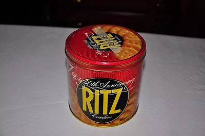 Nabisco RITZ Crackers 50th Anniversary Vintage Tin 1984 Empty Container 1980's • $0.99