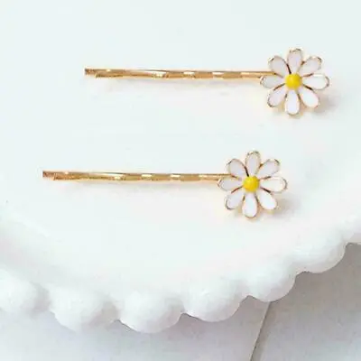 Daisy Flower Hairpins Exquisite Adorable Hair Clips P9G6 Headdress J4Y2 • £2.35